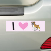 I Liebe-Boxer Autoaufkleber (Auf Auto)
