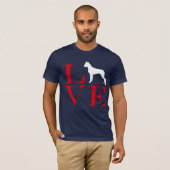 I Liebe-Boxer - Dunkelheit farbiges T-Shirt (Vorne ganz)