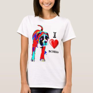 I LIEBE-BOXER - HUNDE T-Shirt