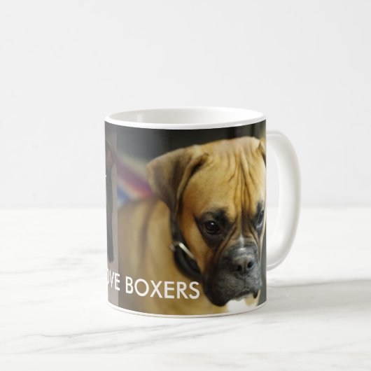 I Liebe-Boxer-Tasse Kaffeetasse (VorderseiteRechts)