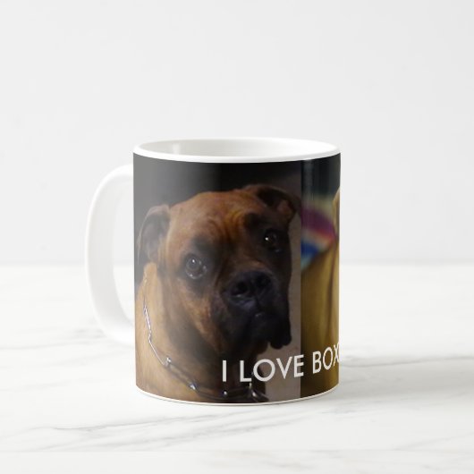 I Liebe-Boxer-Tasse Kaffeetasse (Vorderseite Links)