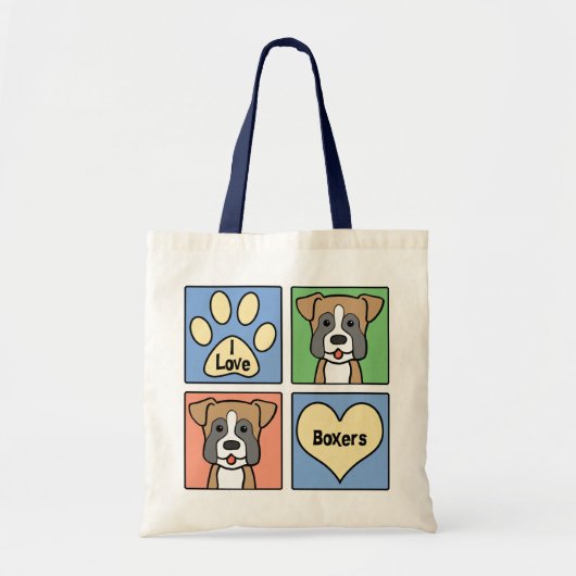 I Liebe-Boxer Tragetasche (Vorne)