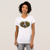 I Liebe-Boxer-Welpen-Hundeherz-Behälter-Spitzen-T T-Shirt (Vorne ganz)