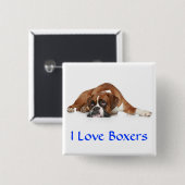 I Liebe Boxers Button (Vorne & Hinten)