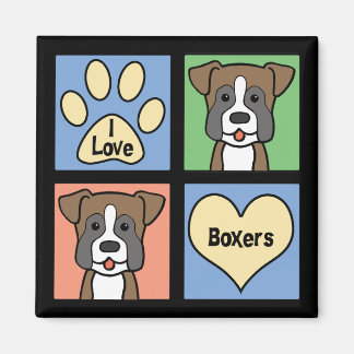 I Liebe Boxers Magnet