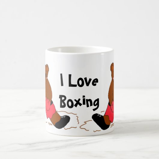 I Liebe Boxing Kaffeetasse (Mittel)