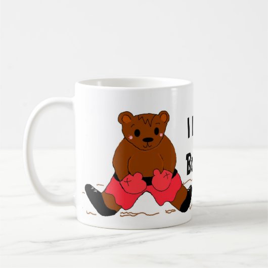 I Liebe Boxing Kaffeetasse (Links)