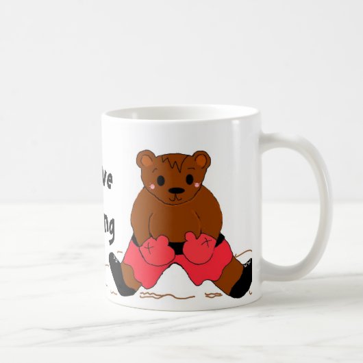I Liebe Boxing Kaffeetasse (Rechts)