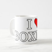 I Liebe Boxing Kaffeetasse (Vorderseite Links)