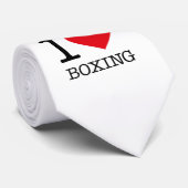 I LIEBE BOXING KRAWATTE (Gerollt)