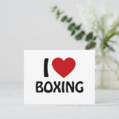 I Liebe BOXING Postkarte (Stehend Vorderseite)