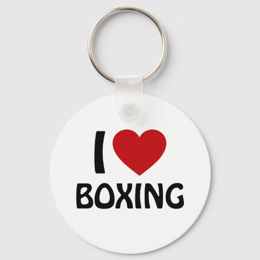 I Liebe BOXING Schlüsselanhänger (Vorderseite)