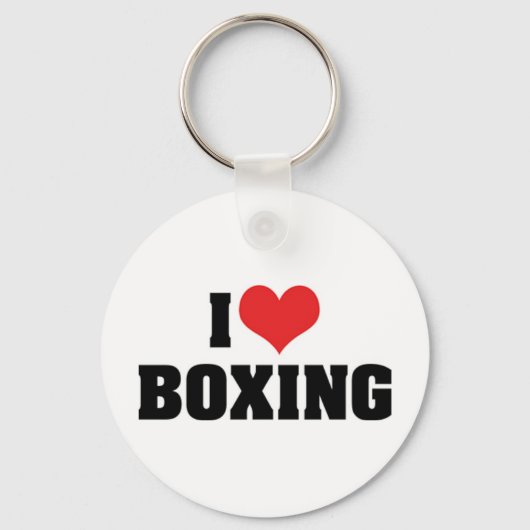 I Liebe Boxing Schlüsselanhänger (Vorderseite)