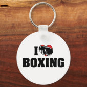 I Liebe Boxing Schlüsselanhänger (Vorderseite)