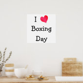 I Liebe Boxtag Poster (Küche)