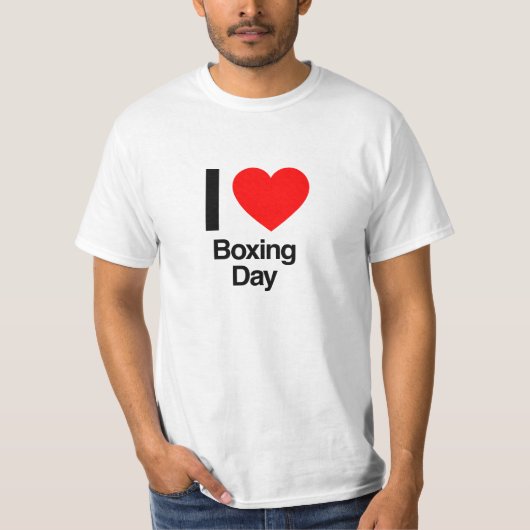 I Liebe Boxtag T-Shirt (Vorderseite)