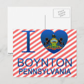 I Liebe Boynton, PA Postkarte (Vorne/Hinten)
