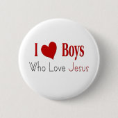 I Liebe Boys Button (Vorderseite)