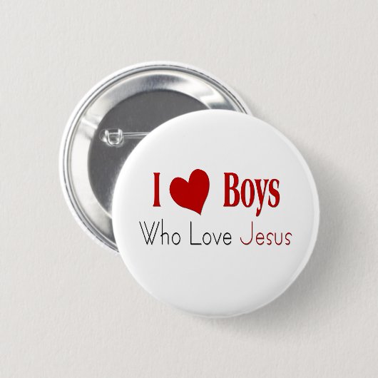 I Liebe Boys Button (Vorne & Hinten)