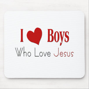 I Liebe Boys Mousepad