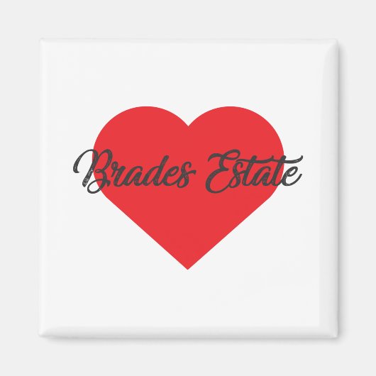 I Liebe Brades Anwesen Magnet (Vorne)