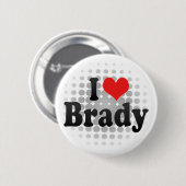I Liebe Brady Button (Vorne & Hinten)