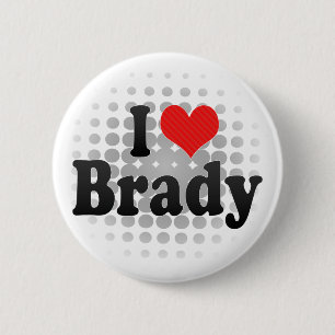 I Liebe Brady Button