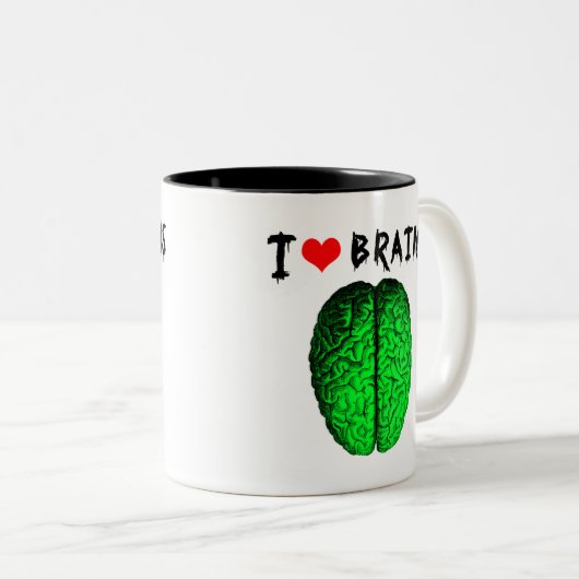 I Liebe Brains Tasse (VorderseiteRechts)