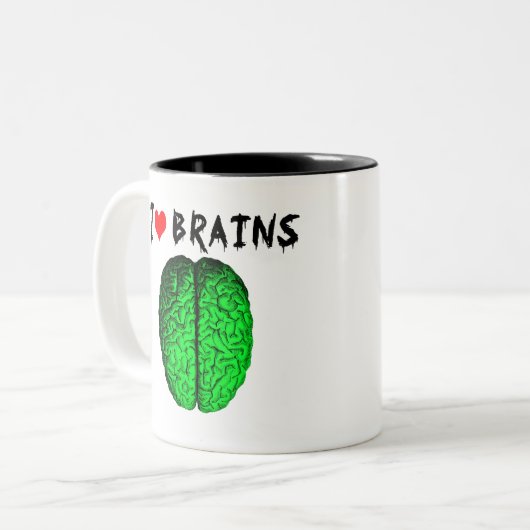 I Liebe Brains Tasse (Vorderseite Links)