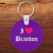 I Liebe Brandon Schlüsselanhänger (Vorderseite)