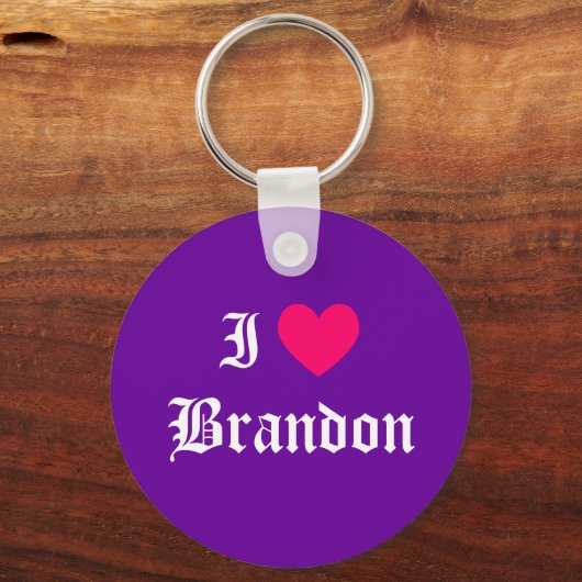 I Liebe Brandon Schlüsselanhänger (Vorderseite)