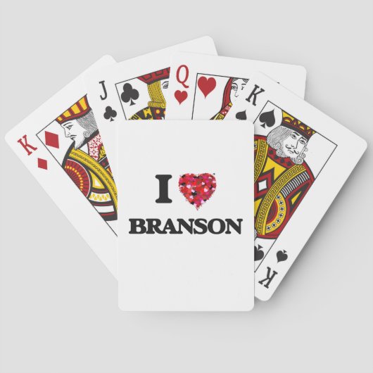 I Liebe Branson Spielkarten (Rückseite)