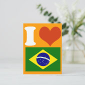 I Liebe Brasil Postkarte (Stehend Vorderseite)