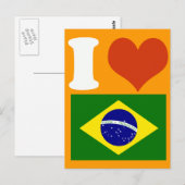 I Liebe Brasil Postkarte (Vorne/Hinten)