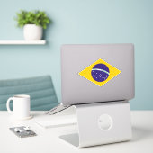 I Liebe Brasilien Aufkleber (Laptop auf Schreibtisch)