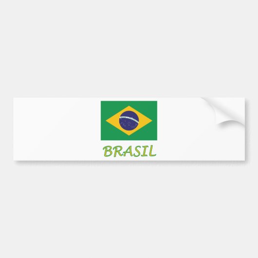 I Liebe Brasilien Autoaufkleber (Vorne)