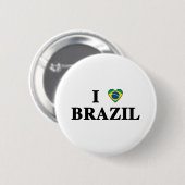 I Liebe Brasilien Button (Vorne & Hinten)