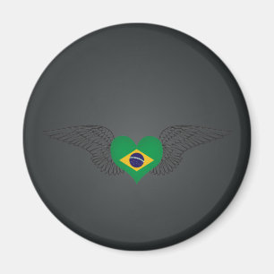 I Liebe Brasilien - Flügel Magnet