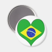 I Liebe Brasilien Magnet (Vorderseite/Rückseite)