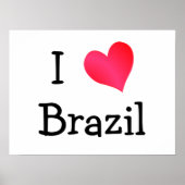 I Liebe Brasilien Poster (Vorne)