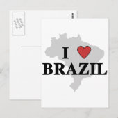 I Liebe Brasilien Postkarte (Vorne/Hinten)