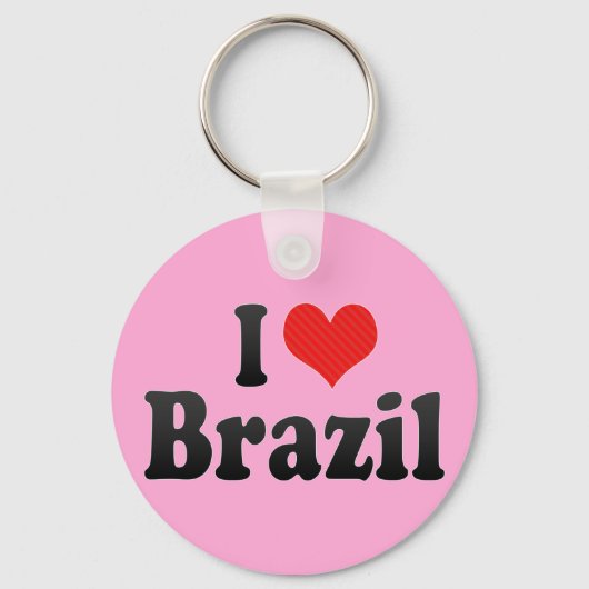 I Liebe Brasilien Schlüsselanhänger (Vorderseite)