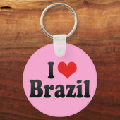 I Liebe Brasilien Schlüsselanhänger (Vorderseite)