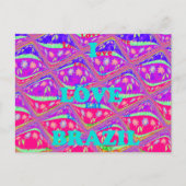 I Liebe Brasilien: Schöne Samba Traditionstöne Postkarte (Vorderseite)