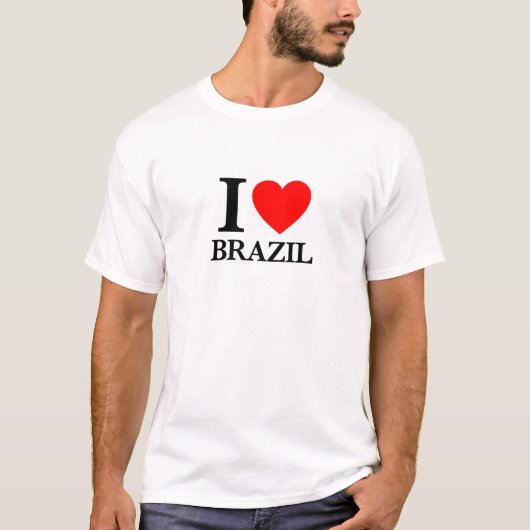 I Liebe Brasilien T-Shirt (Vorderseite)