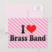 I Liebe Brass Band Postkarte (Vorne/Hinten)