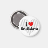 I Liebe Bratislava, Slowakei Magnet (Vorderseite/Rückseite)