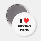 I Liebe Bratpfannen Magnet (Vorderseite/Rückseite)