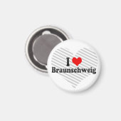 I Liebe Braunschweig, Deutschland Magnet (Vorderseite/Rückseite)