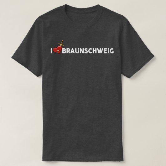 I Liebe Braunschweig T-Shirt (Design vorne)